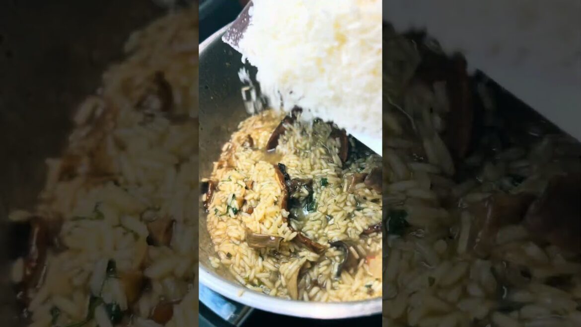 Mushroom risotto #cooking #food #recipe #risotto #italian #delicious #easyrecipe #creamy