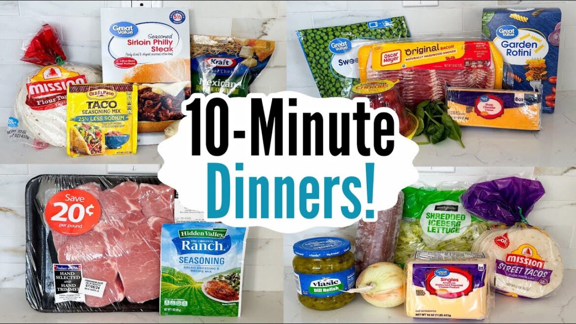 10 MINUTE DINNERS | 5 Tasty & QUICK Recipes | Best Home Cooked Meals Made EASY | Julia Pacheco