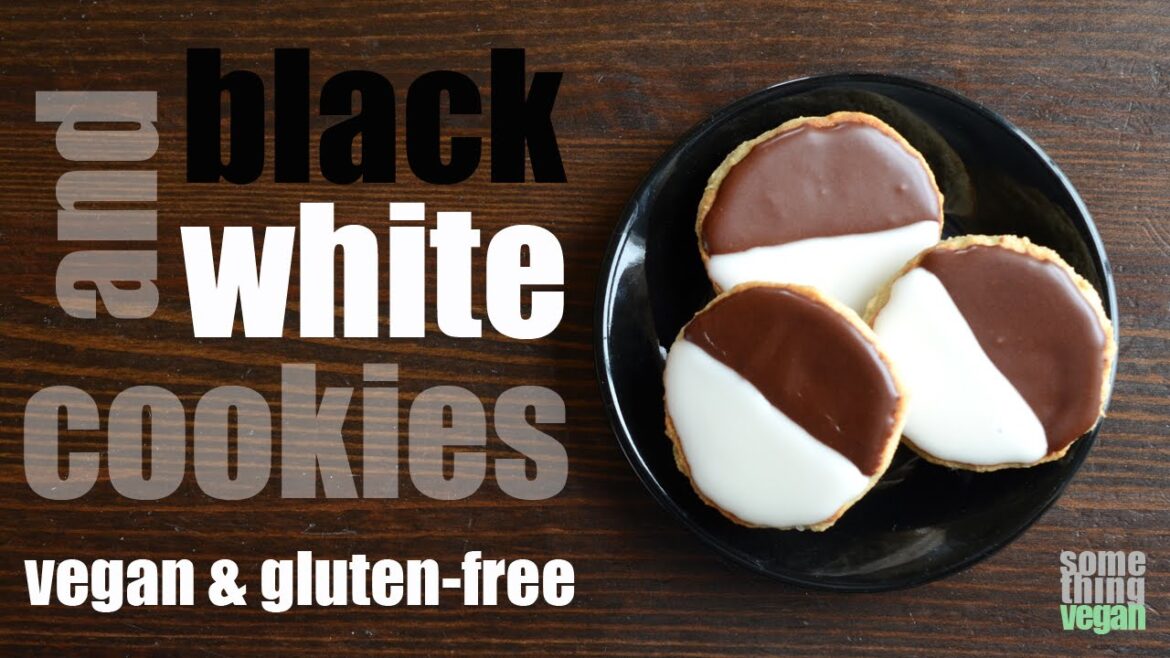 black and white cookies (vegan & gluten-free) Something Vegan