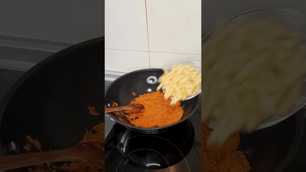 Come fare la vera pasta con il PESTO ROSSO di pomodori secchi in pochi ...