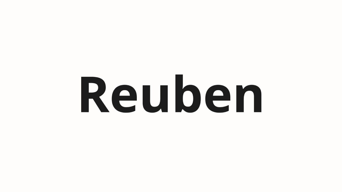 How to pronounce Reuben