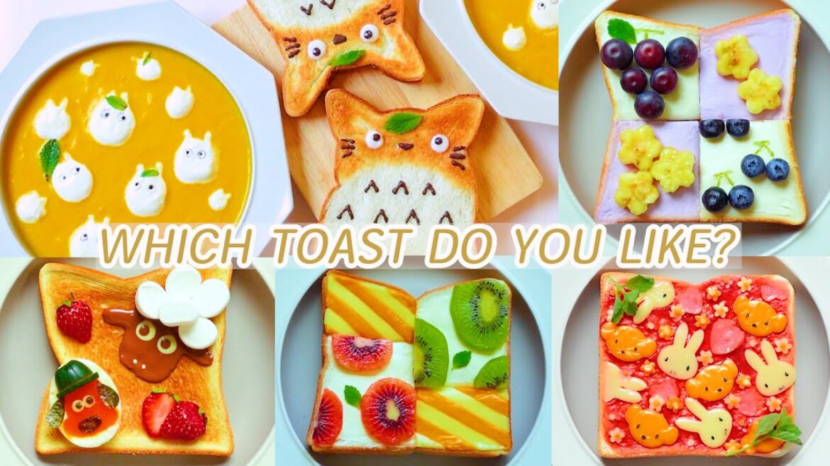 【Various Toast】Totoro Toast/Creamy Carrot Soup/S’more Toast/Kiwi and Cream Cheese/Striped Cheese 【Various Toast】Totoro Toast/Creamy Carrot Soup/S'more Toast/Kiwi and Cream Cheese/Striped Cheese