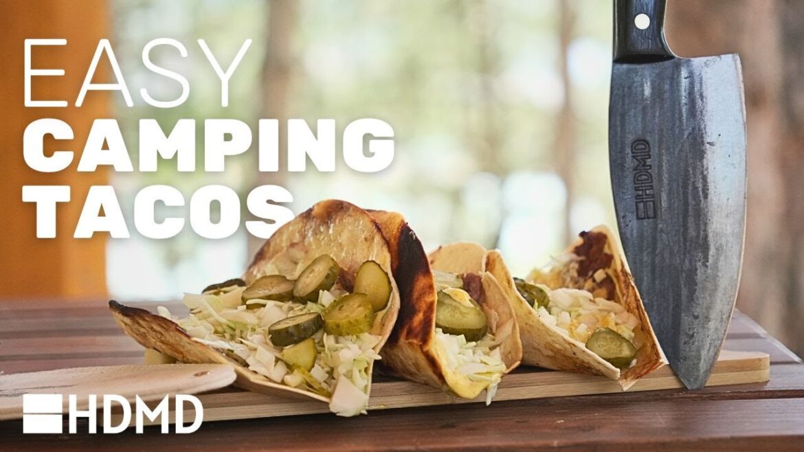 Simple, Cheesy, Classic Hard-Shell Ground Beef Tacos | HDMD Camping Recipe