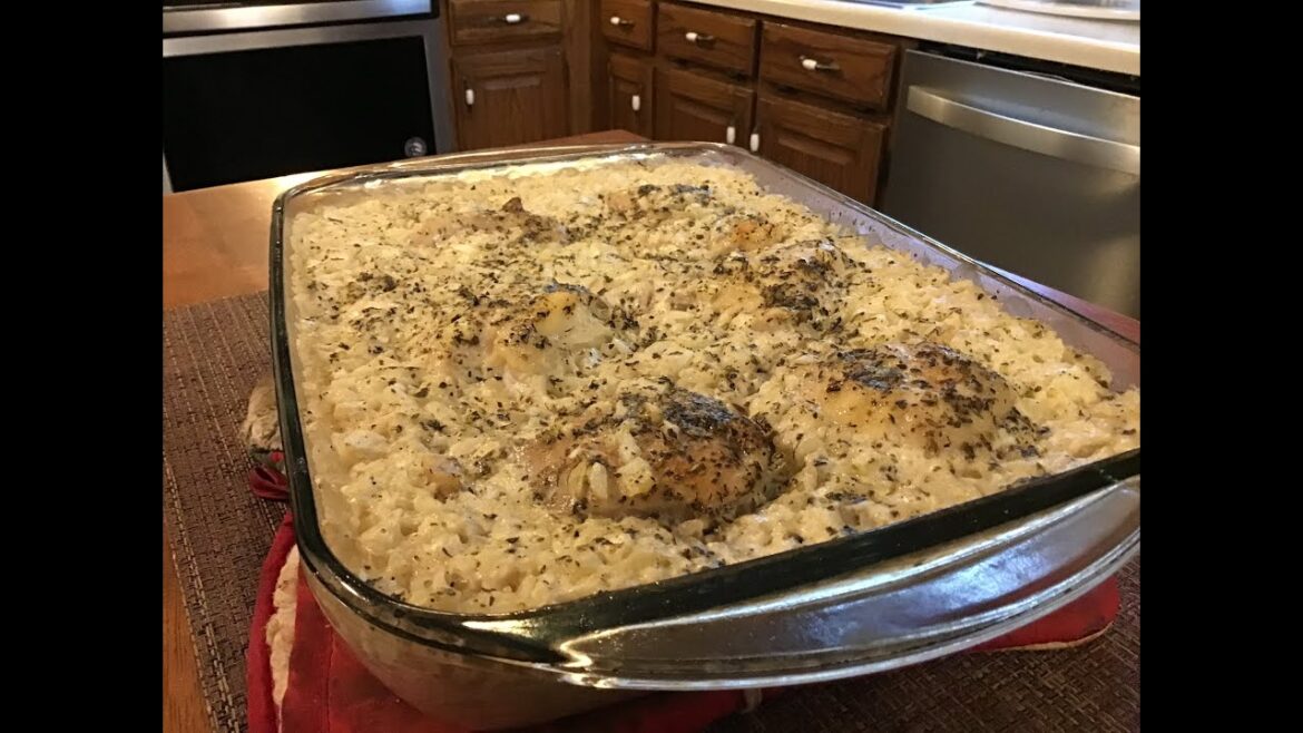 CHICKEN AND RICE CASSEROLE!! Best Recipe Ever!