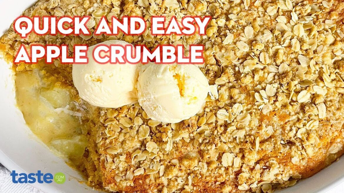 Quick and easy apple crumble recipe | taste.com.au Quick and easy apple crumble recipe | taste.com.au