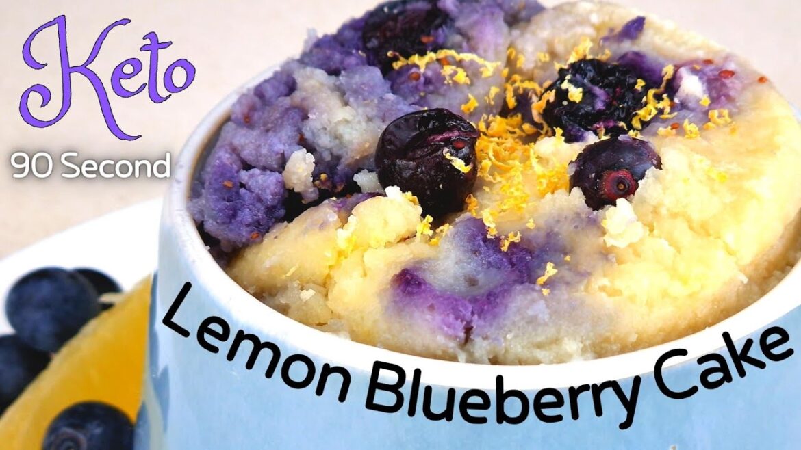 The BEST Keto Lemon Blueberry Mug Cake Recipe The BEST Keto Lemon Blueberry Mug Cake Recipe