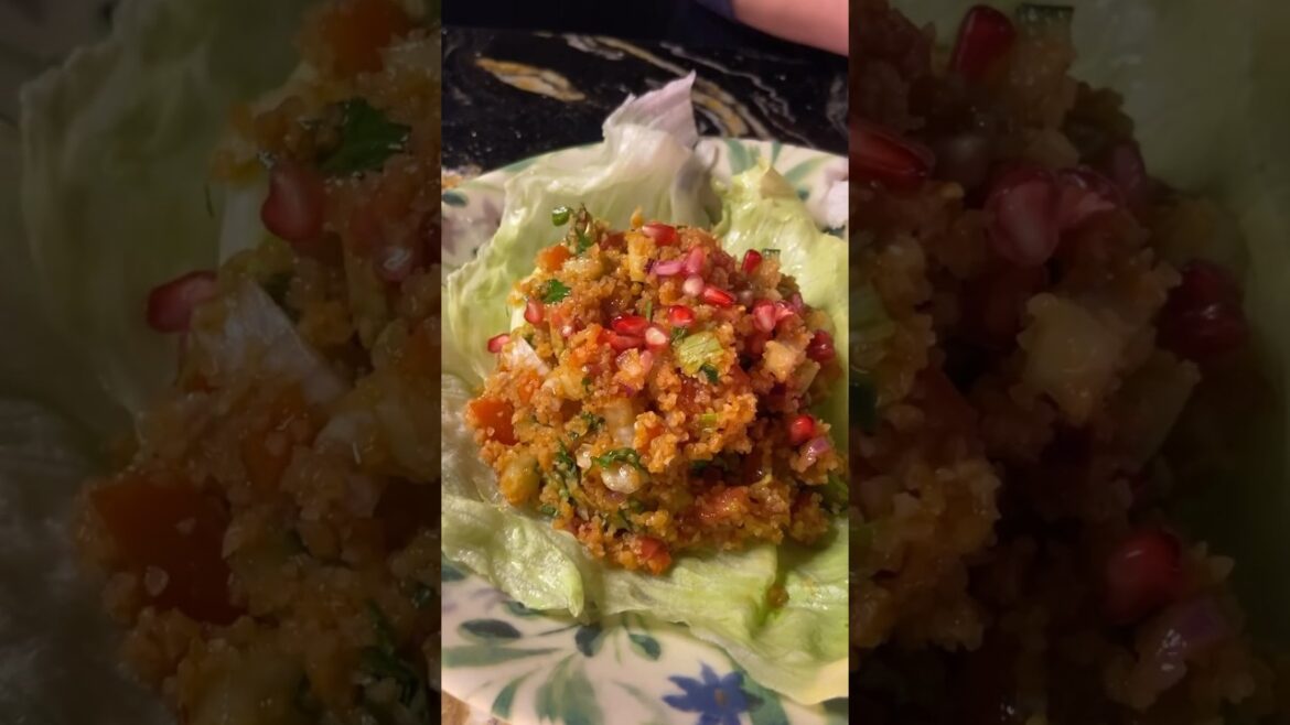 Turkish bulgur salad - Kısır #shorts
