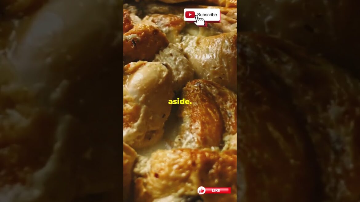 Creamy Mushroom Chicken in 60 seconds #viral #food #viralvideo