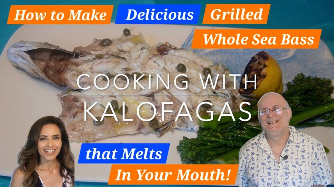 Grilled Whole European Sea Bass (Lavraki)