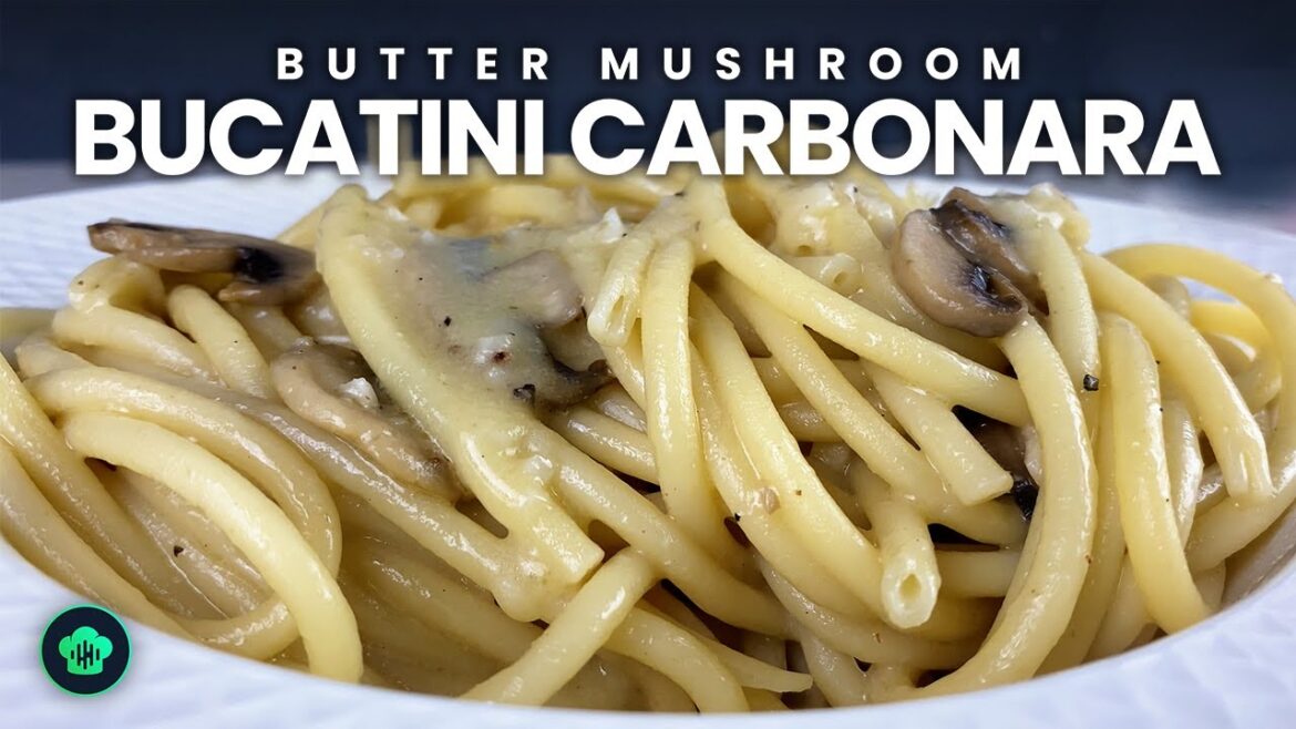 How to Make Butter Mushroom Bucatini Carbonara | Creamy Mushroom Pasta Recipe How to Make Butter Mushroom Bucatini Carbonara | Creamy Mushroom Pasta Recipe