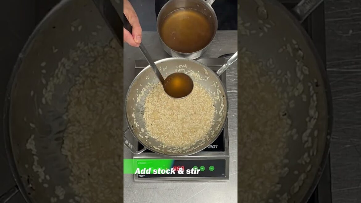 UConn Chef Curtis Bangs Cooks Mushroom Risotto