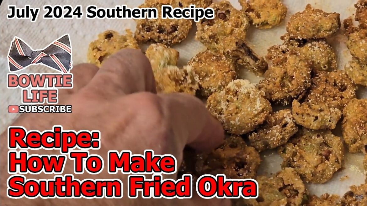 How to Cook Southern Fried Okra #recipe #recipevideo #growyourownfood #garden #okra #okrarecipes