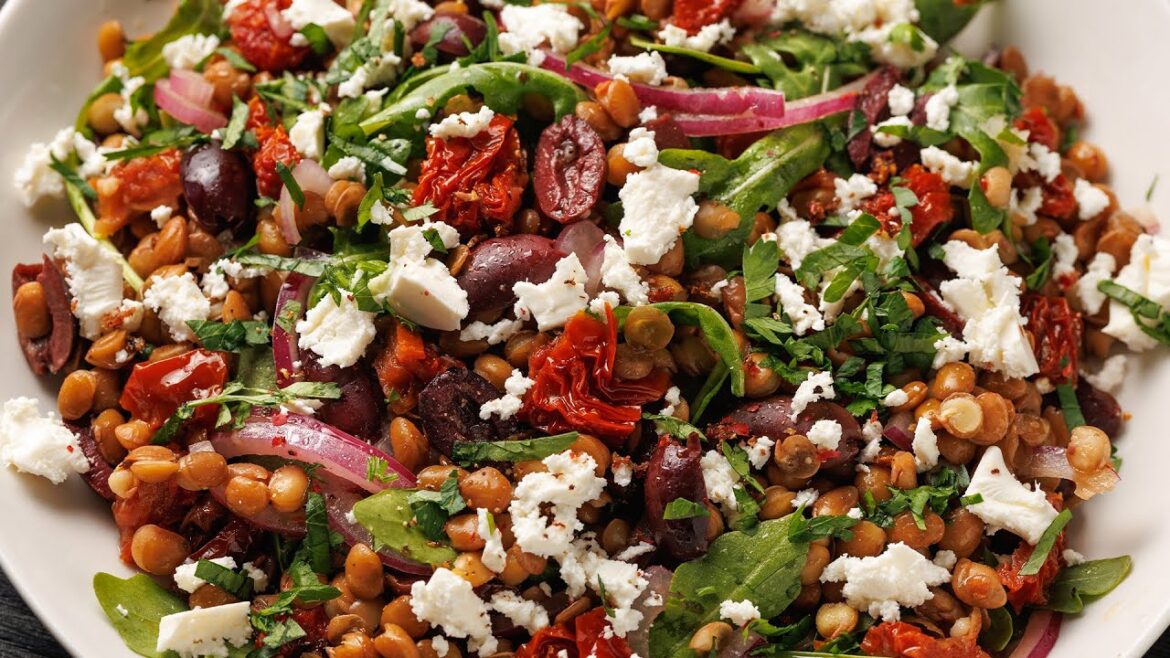 Perfect Lentil Feta Cheese Salad Perfect Lentil Feta Cheese Salad