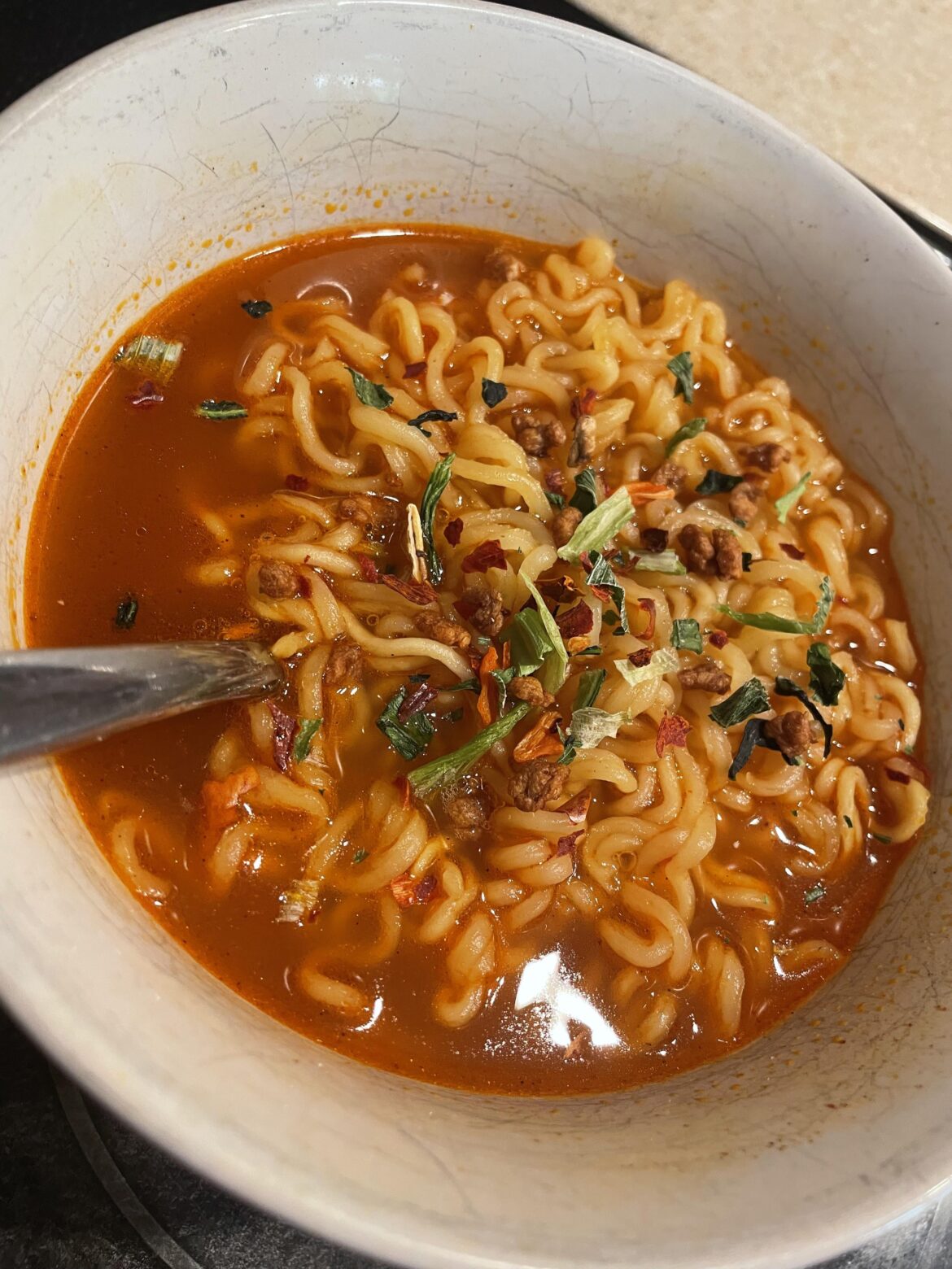 It’s 98° here, but I’m gonna eat this boiling hot SHIN RAMYUN anyway.