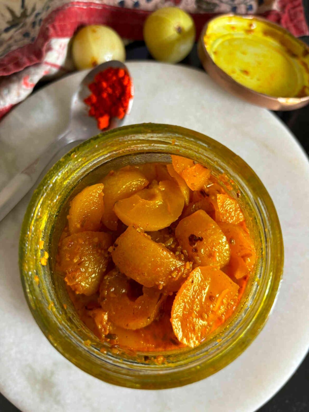 Sweet Amla Achar- Instant Indian Gooseberry Pickle