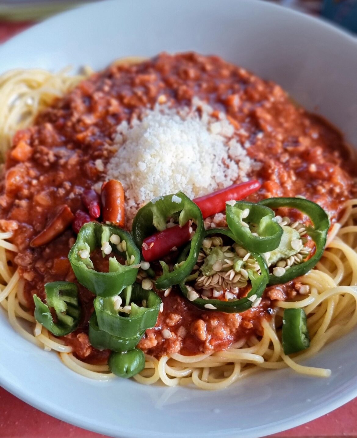 How I like my spaghetti bolognaise