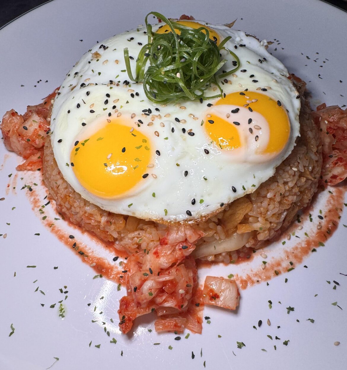 Kimchi fried rice. Looked OK but didn’t taste as great.