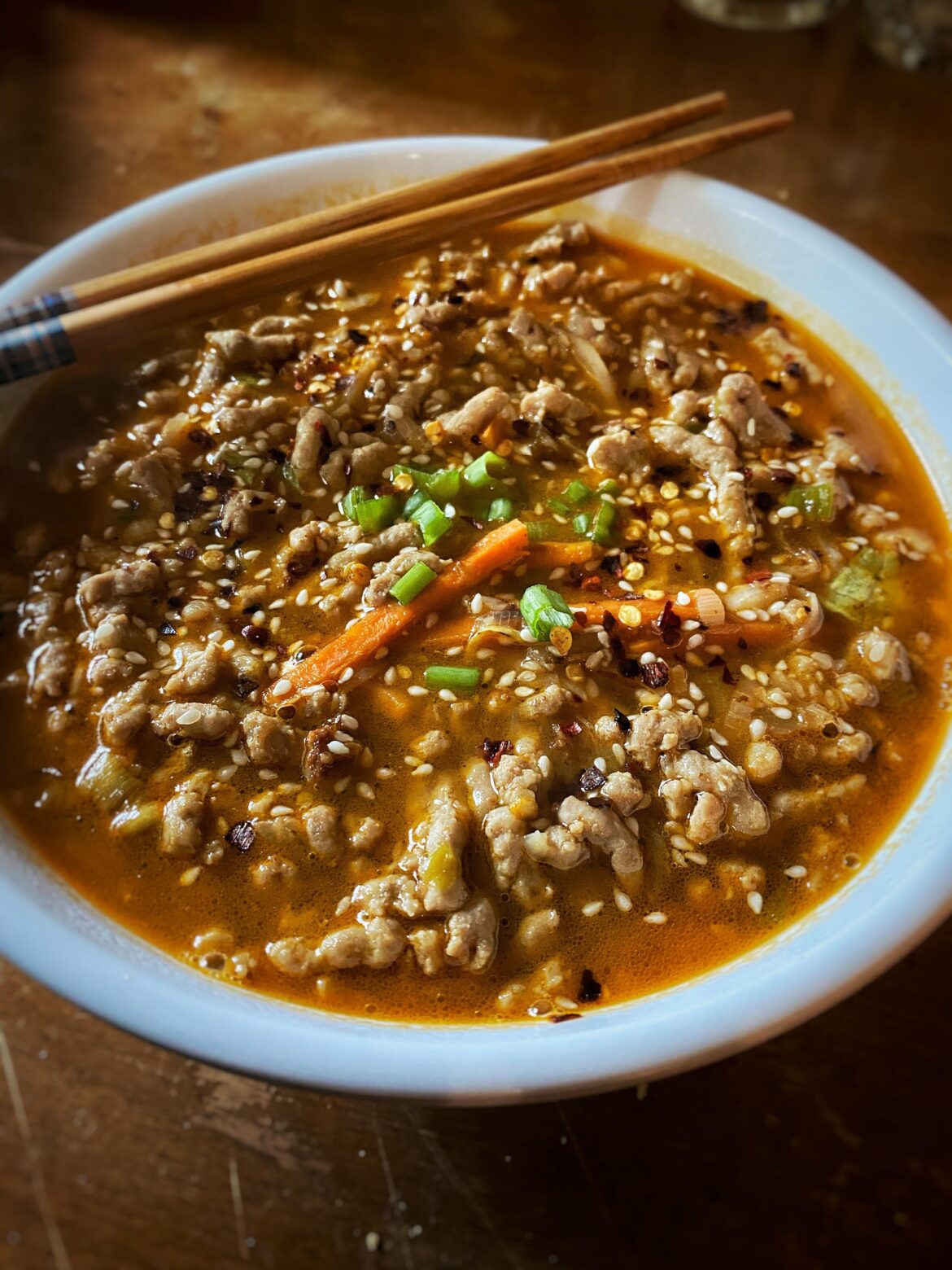 Szechuan noodle soup