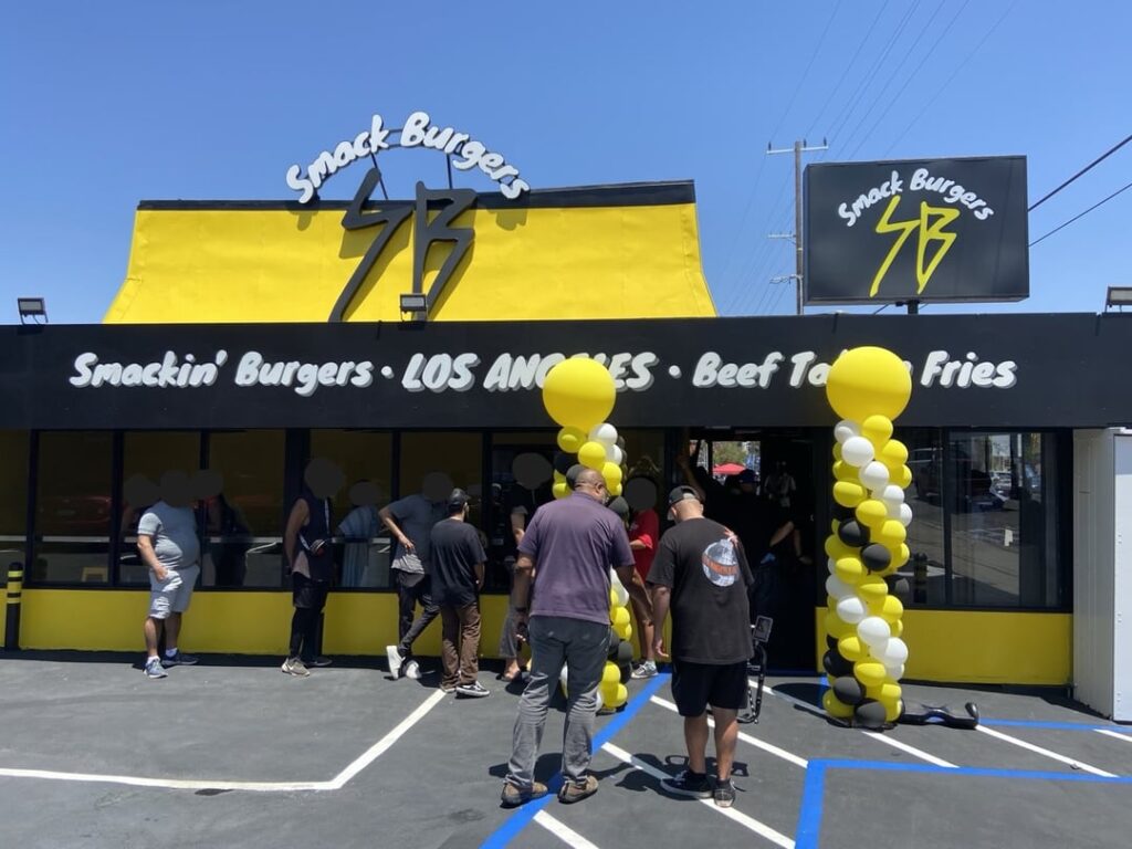 Smack Burgers, a new place, opened today.