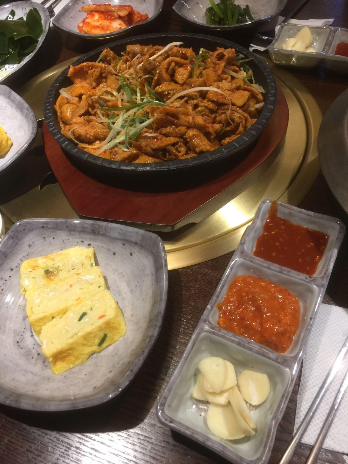 Dwaeji galbi at a restaurant in Seoul
