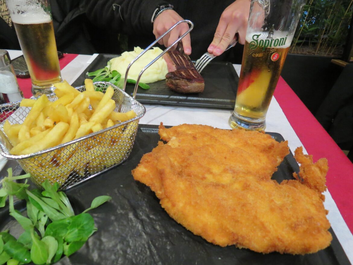 [i ate] Fried chicken with fries