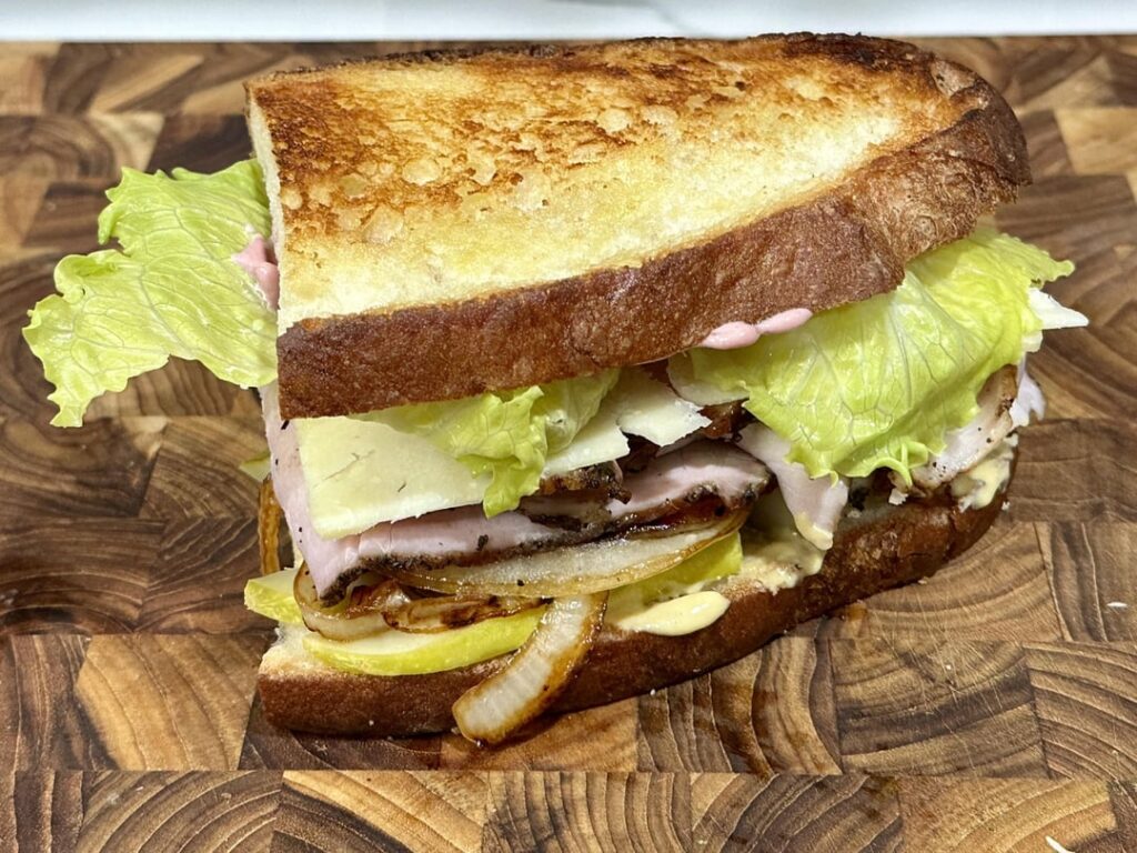 roast pork loin dinner on saturday means roast pork loin sandwich today