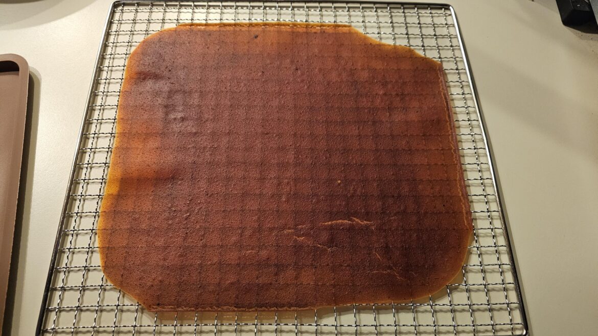 I sure hope this hot sauce is going to actually dehydrate. Looks like I'm making spicy leathers instead