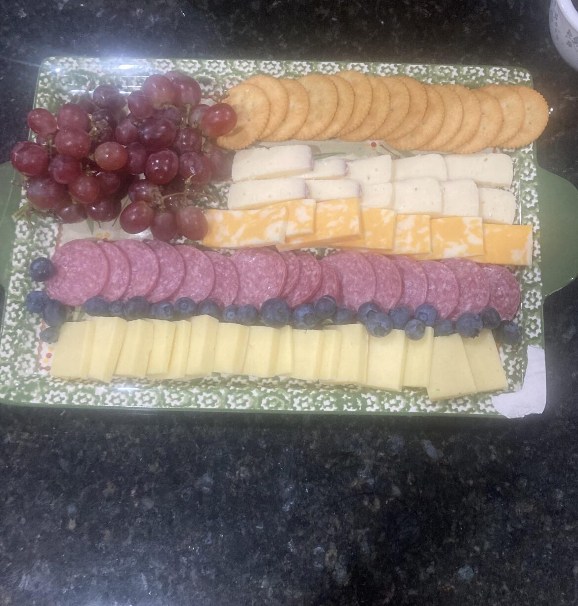 Charcuterie flag for the Olympics!