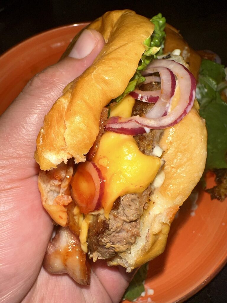 Messy burgers taste better.