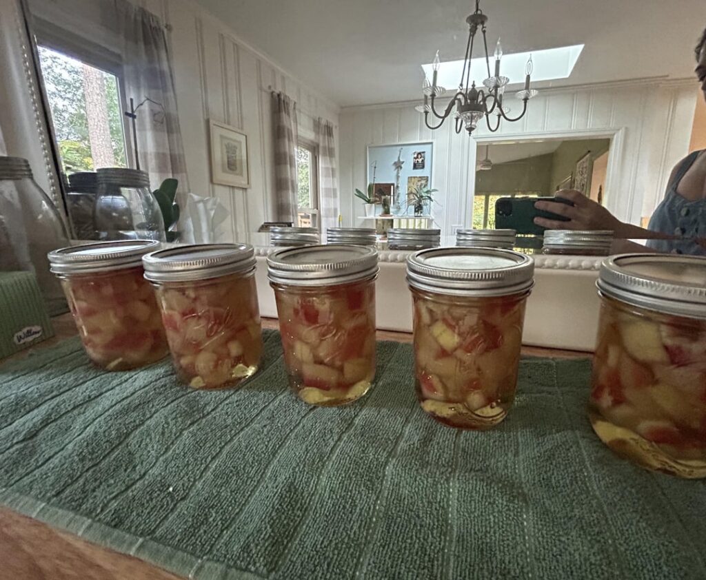 My first hot water bath - watermelon rind