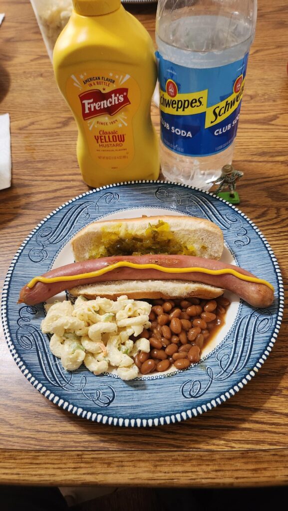 Extra large sabretts hot dog