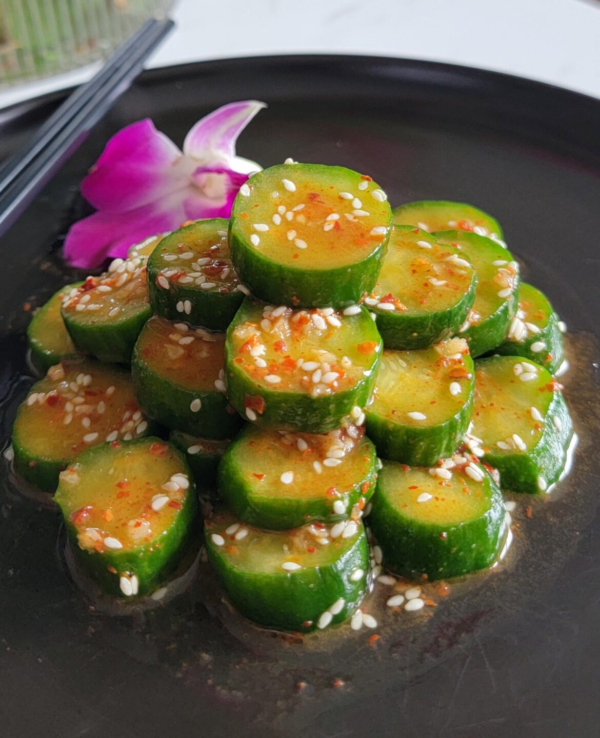 I Made Sunny Lee's Korean Marinated Cucumber Banchan (Oi Muchim)