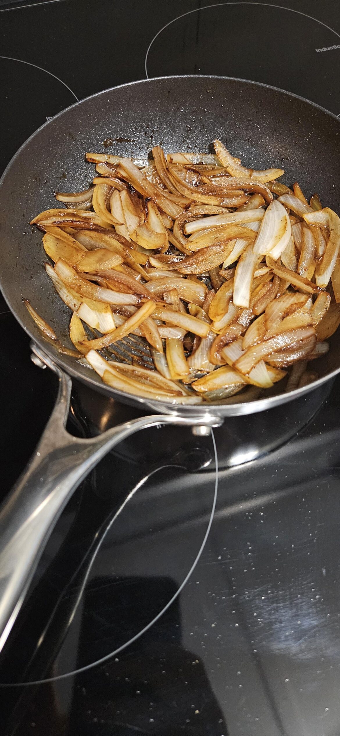 Onions and balsamic vinegar