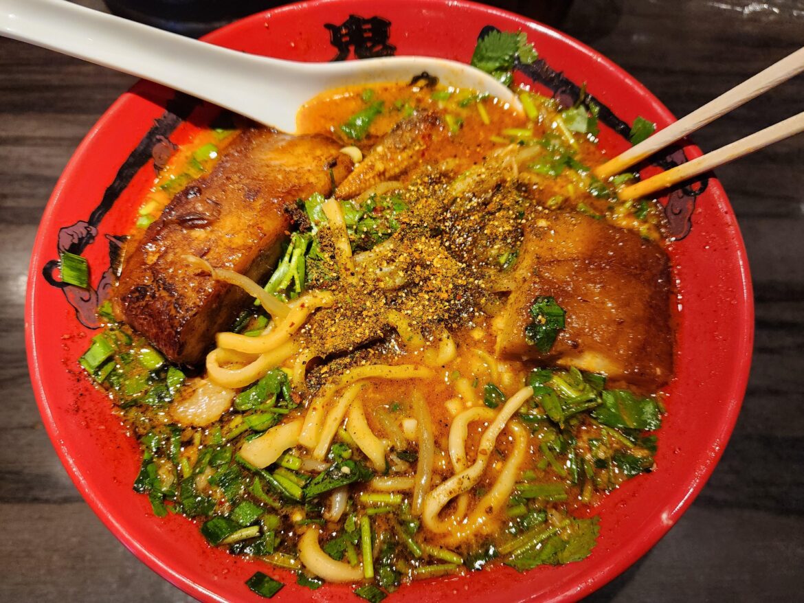 Tried Tokyo's spiciest ramen at Kikanbo near Akihabara!! It was really yummy as well as spicy