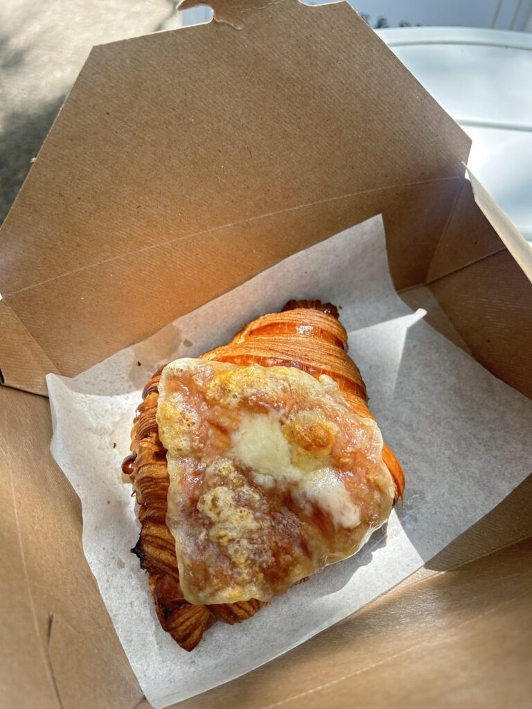 ham and cheese croissant with béchamel?
