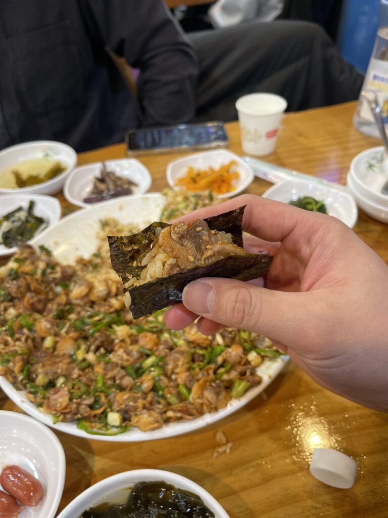 Clam rice. Want to try?