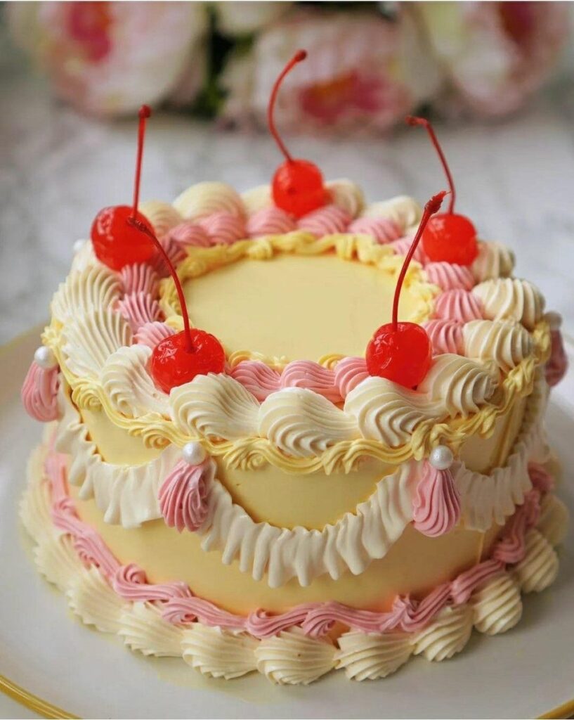 What icing recipe would you suggest for decorating cakes in the “old fashioned” style?