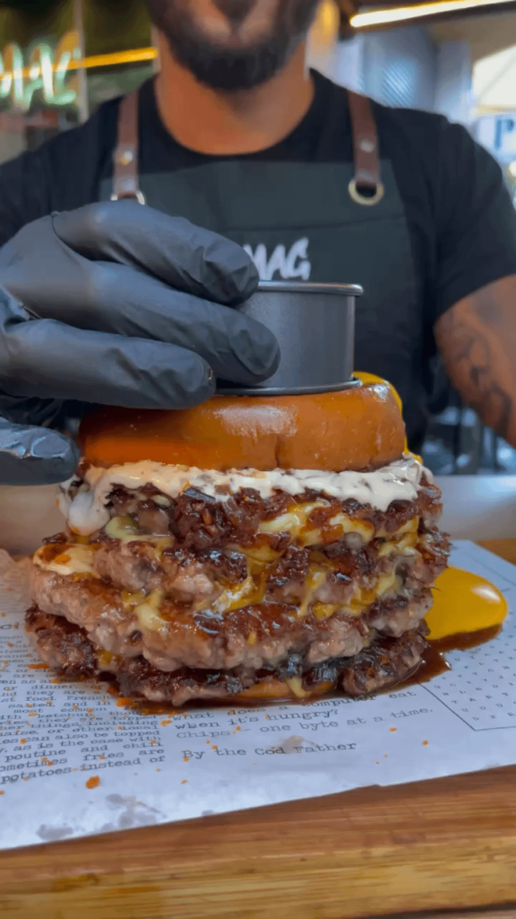 It's the cheesy melt and grease combining with the newsprint that gets me here.