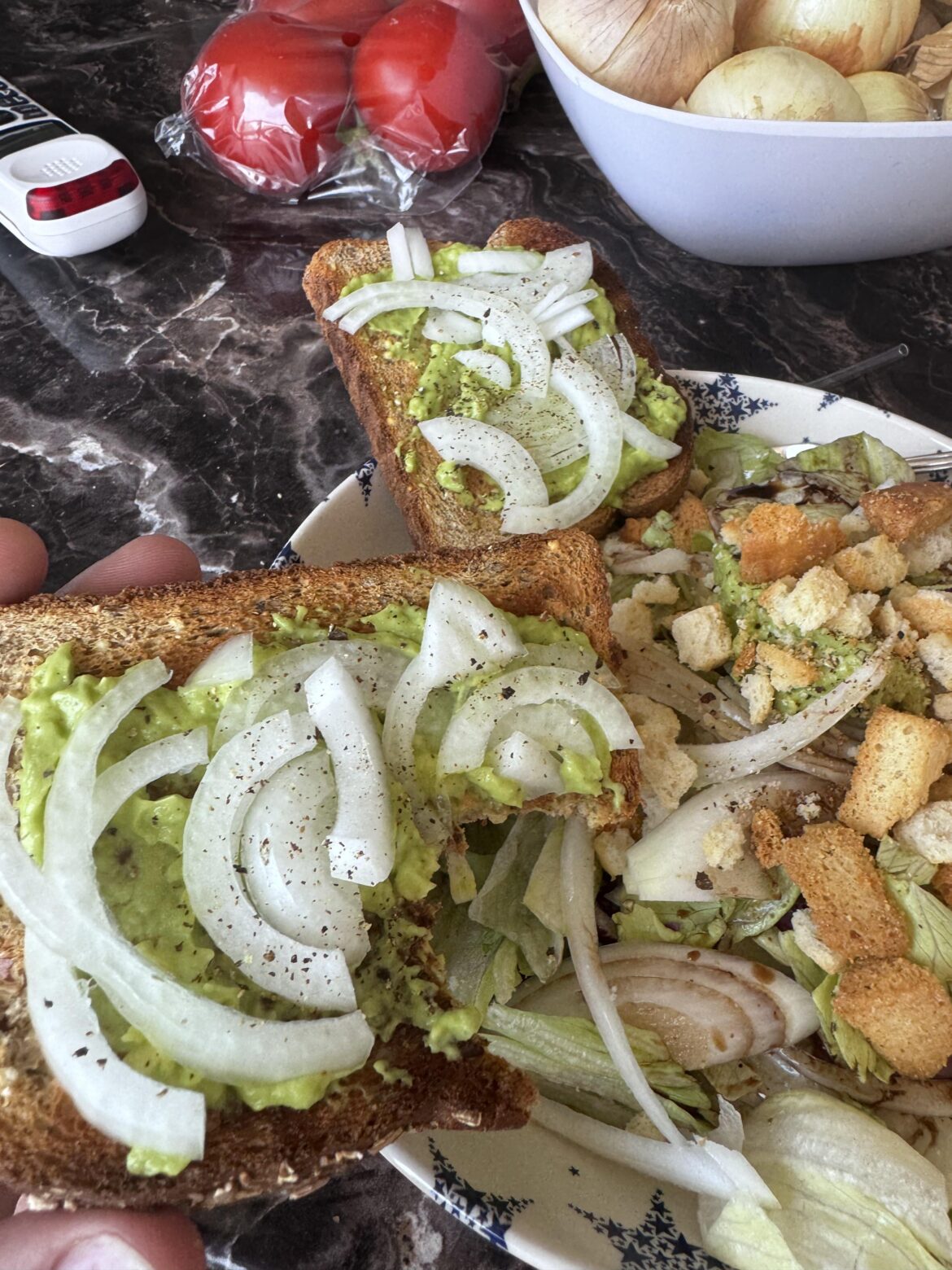 Onion toast -with no avocado