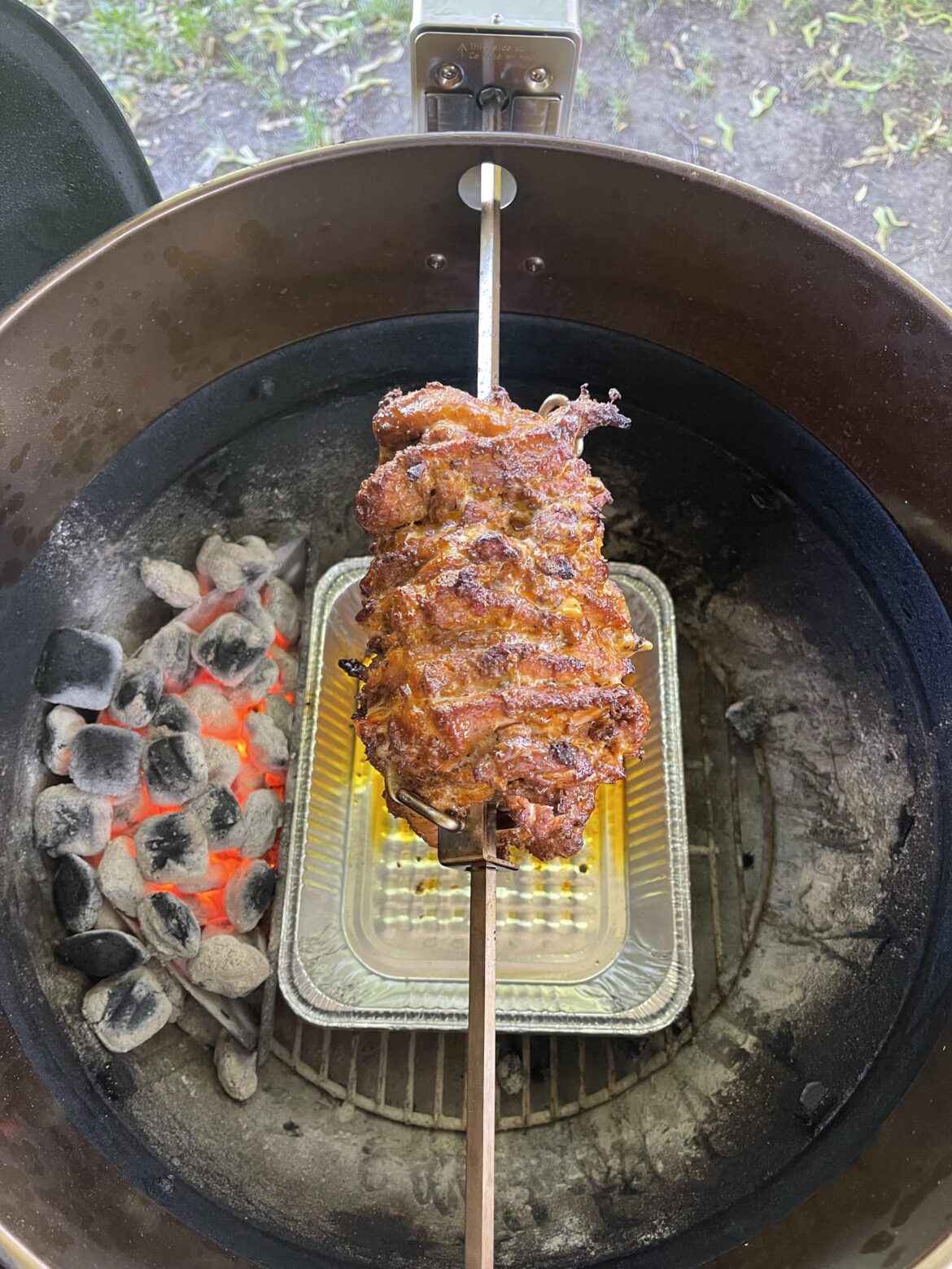 Shawarma on the rotisserie