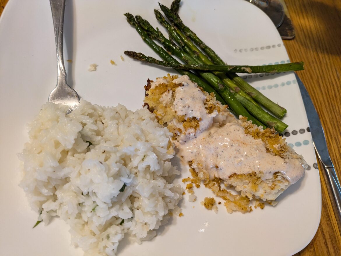 Old bay panko crusted cobia 10/10