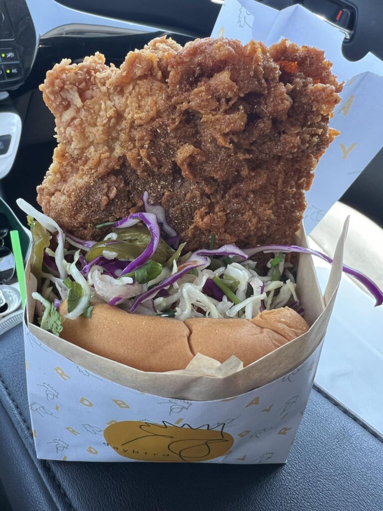 Daybird’s Szechuan Spicy Chicken Sando