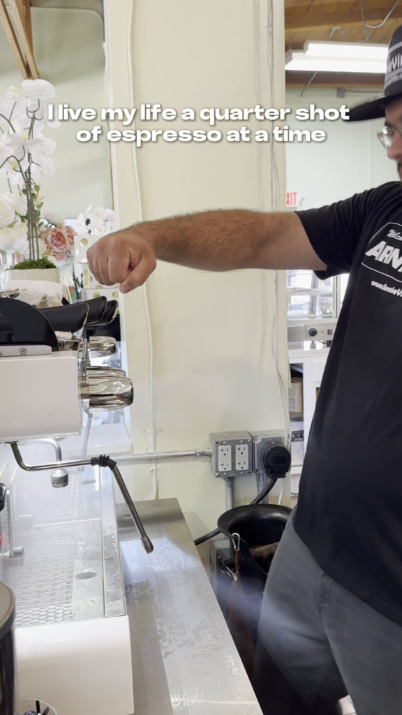 Car guy making coffee be like