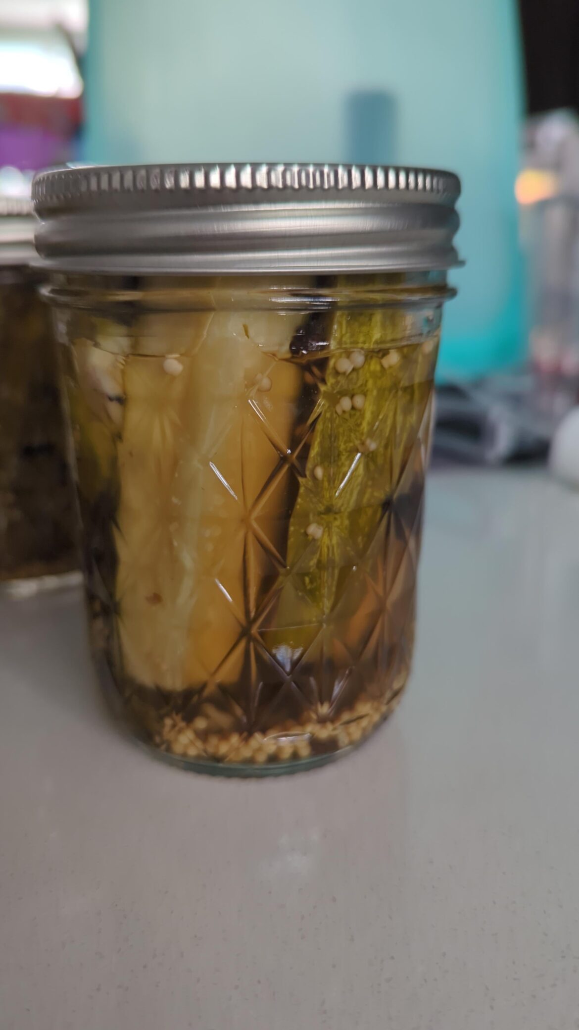 Question about cucumbers not being fully submerged in liquid Question about cucumbers not being fully submerged in liquid