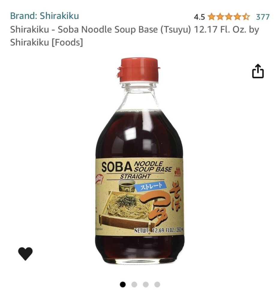 Is this amount of tsuyu enough for this amount of soba?