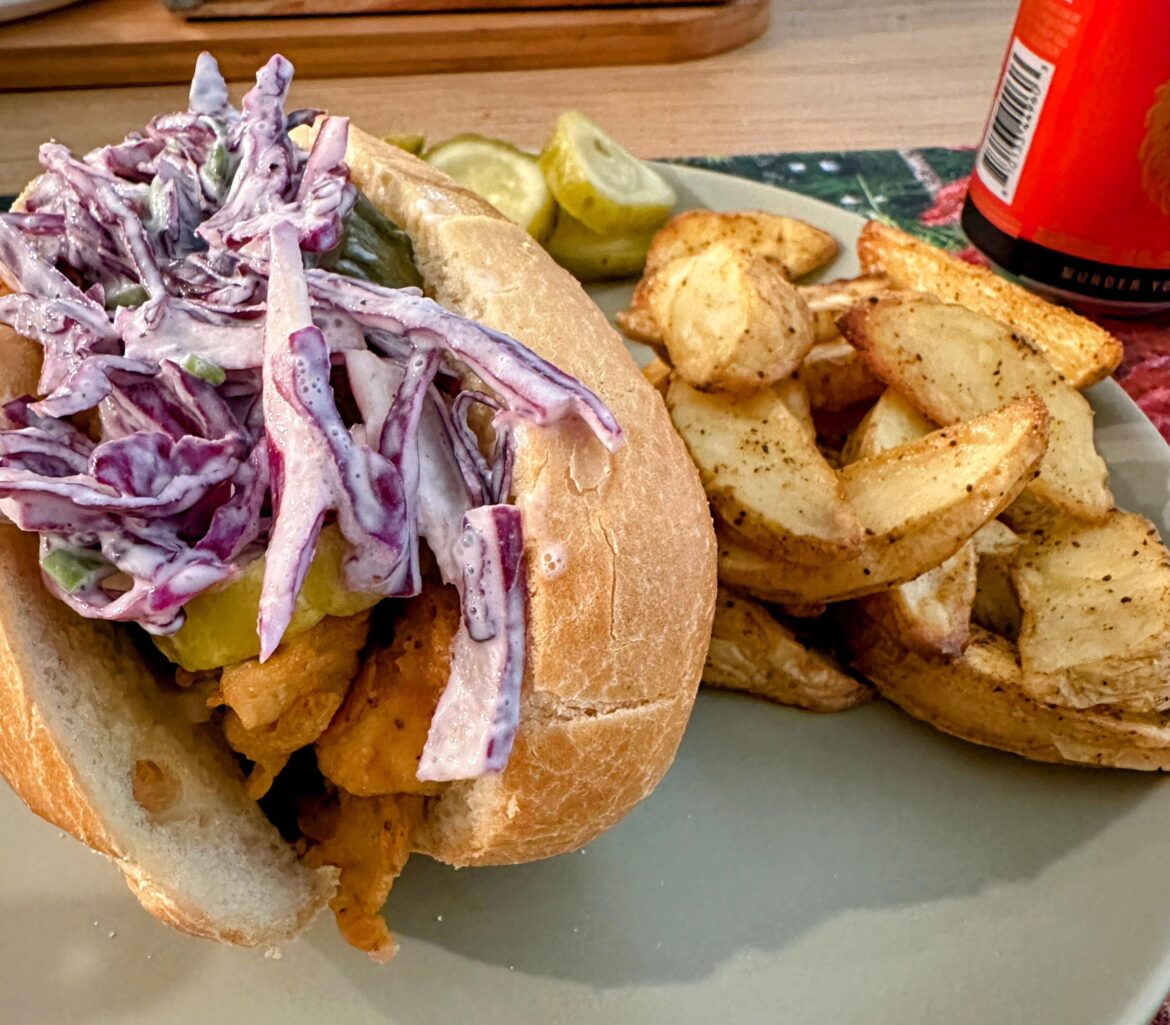 Mushroom Po'boy and Boardwalk Fries 10/10