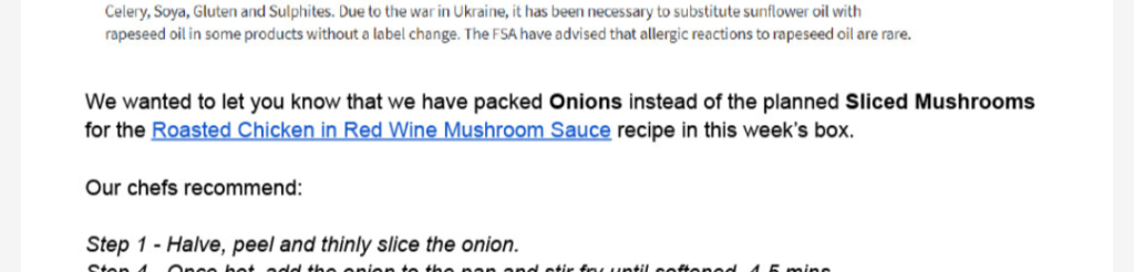 Bizarre last minute substitution