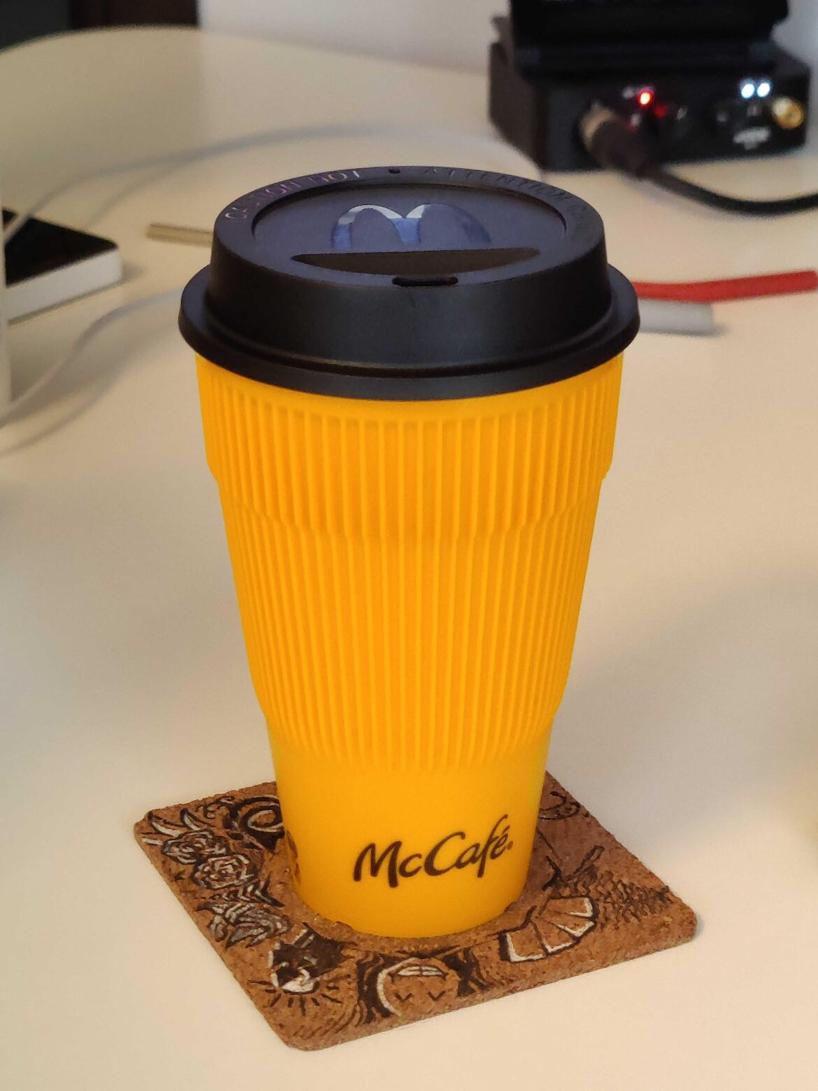 A little guilty pleasure, but I bought this reusable cup from McDonald’s and now I use it for every beverage