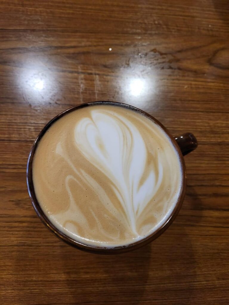 Latte & cappuccino at Broken Shaker, Freehand Chicago