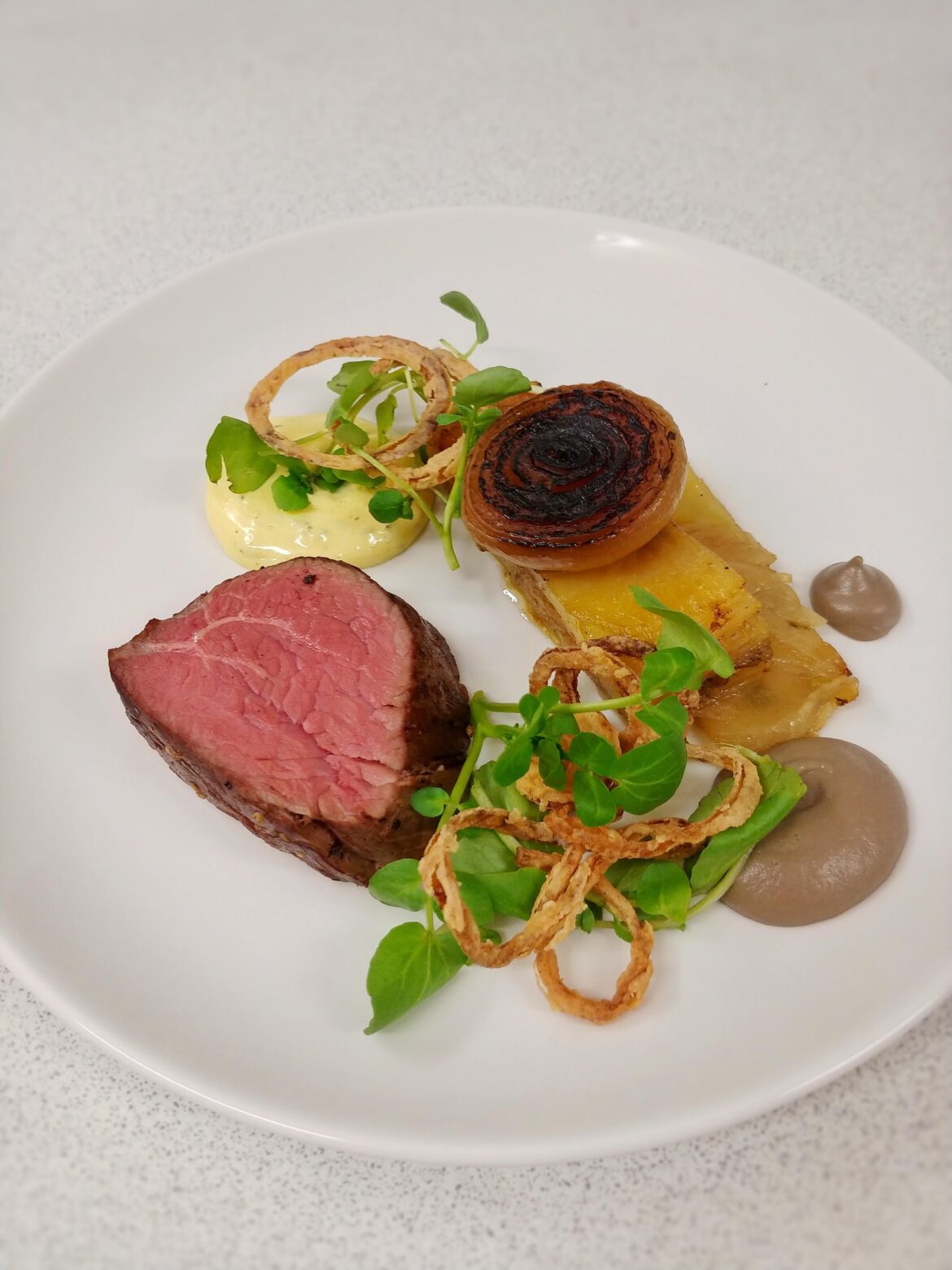 Is something missing? Deconstruct-ed beef wellington.